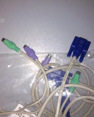 Coppia di cavi KVM M - (M+PS/2) 1.8metri