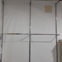 montanti per negozio cromato 