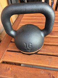 Kettlebell ghisa-base in gomma 16kg