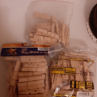 250 mezze mollette legno 72 mm