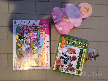 3 puzzle Djeco e Clementoni e Dinosauri 