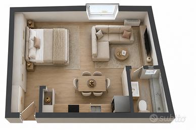 Open Space con ascensore e posto auto a Busto