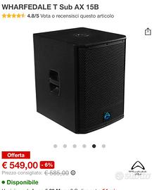 WHARFEDALE T Sub AX 15B