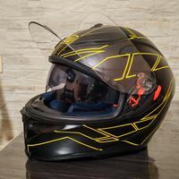 casco moto integrale alta visibilità agv