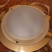 plafoniera bordo dorato