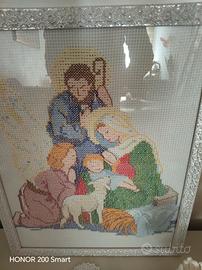 sacra famiglia a punto croce 