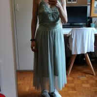 Vestito hm verde latte menta tg M 