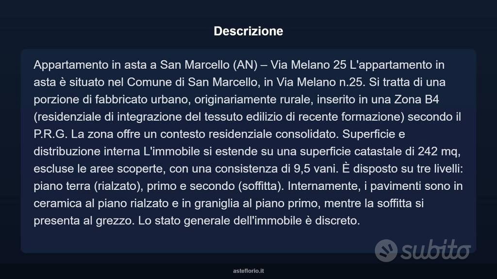 Appartamento – San Marcello - Vista 3