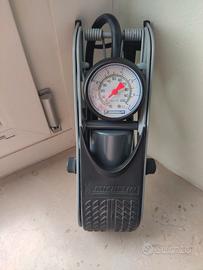 Pompa A Pedale Michelin Doppio Cilindro - Con Manometro E Adattatori Per Auto, Moto E Bici