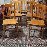 5 sedie legno massello possibile sesta
