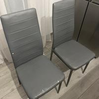 6 Sedie da cucina eco-pelle