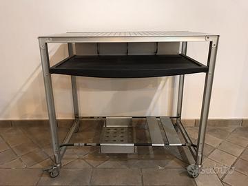 Scrivania computer Ycami Edizioni in alluminio