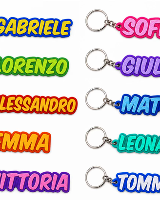 Portachiavi personalizzato con nome