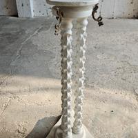 Colonna Portavaso in legno vintage classica