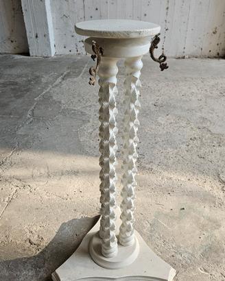 Colonna Portavaso in legno vintage classica