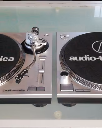 coppia giradischi dj audio-technica at-lp 120-usb