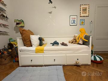 IKEA HEMNES Letto Divano 3 Cassetti 2 Materassi