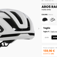 caschetto bici Oakley tg M Aros Race