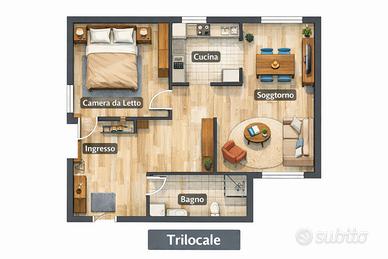 Trilocale a Borgo Panigale