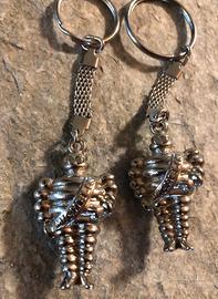 Portachiavi in metallo Michelin Bibendum anni '90