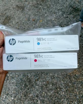 Coppia cartucce originali PAGEWIDE 981YCv