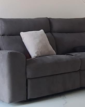 Divano 3 Posti con Recliner Elettrico e Doppia usb