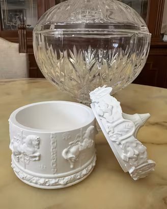 portagioie a giostra in ceramica 