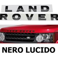 Logo Scritta Land Rover H. 4 cm. Nero Lucido