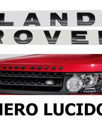 Logo Scritta Land Rover H. 4 cm. Nero Lucido