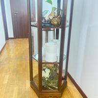 Vetrinetta esagonale in vetro – come nuova