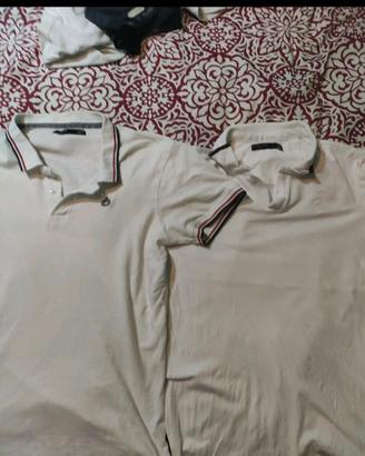 Lotto 4 polo uomo tg. L cotton&silk