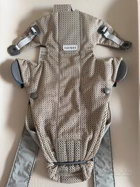 Marsupio Mini BabyBjörn mesh 3D grigio beige