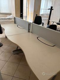 SCRIVANIA N. 4 POSTI DI LAVORO DITTA SACEA