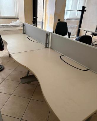 SCRIVANIA N. 4 POSTI DI LAVORO DITTA SACEA