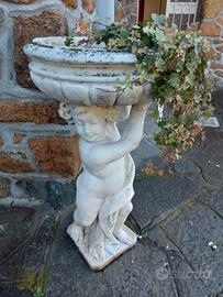 putto portavaso giardino