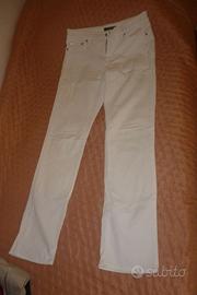 Pantaloni jeans RALPH LAUREN bianchi in cotone