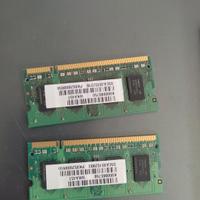 due memorie per portatile come da foto