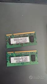 due memorie per portatile come da foto