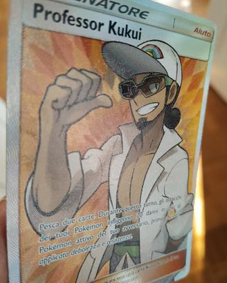 Professor Kukui Full Art Ultra Rara Pokémon ITA