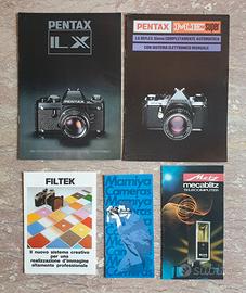 Lotto di 14 Depliant Accessori Fotografici Vintage