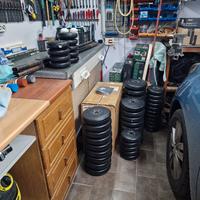 Pesi palestra da 168kg totale