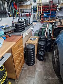 Pesi palestra da 168kg totale