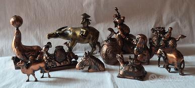 COLLEZIONE ACCENDINI  FIGURATIVI IN RAME-VINTAGE