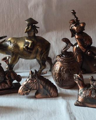 COLLEZIONE ACCENDINI  FIGURATIVI IN RAME-VINTAGE