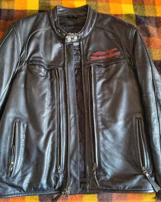 Giacca moto in pelle uomo originale Harley Davidso