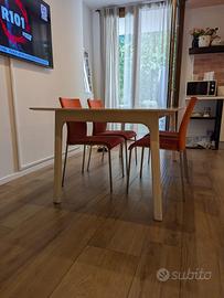 Tavolo 6 posti con 4 sedie Calligaris