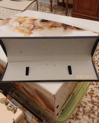 Orologio uomo antico Seiko con cinturino in pelle