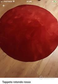 Tappeto rotondo rosso