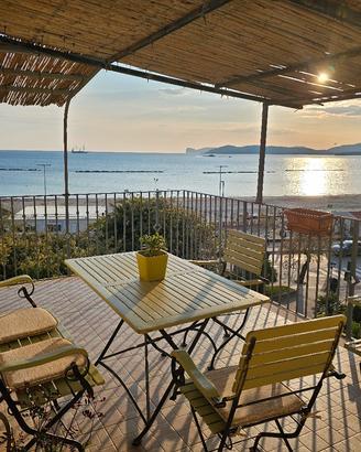 Alghero mansarda fronte mare spiaggia del Lido 