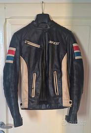 Giacca Moto Dainese in Pelle Vintage / Café Racer